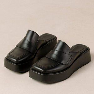 SVEGAN Tempera Black Vegan Leather Loafers